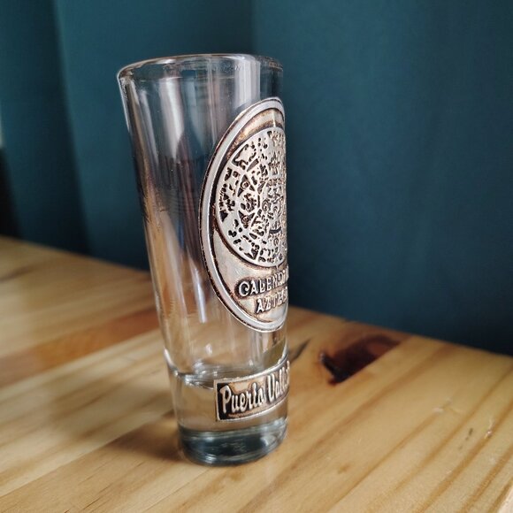 Calendario Azteca Shot Glass From Mexico - Picture 4 of 4